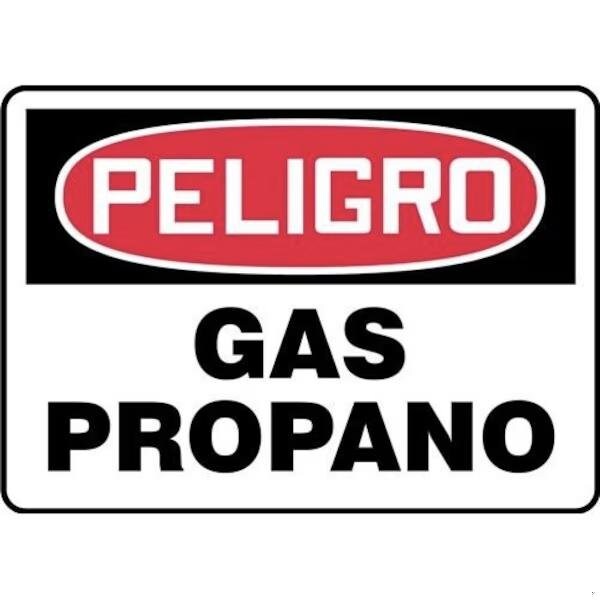Accuform OSHA DANGER Safety Sign PROPANE GAS SHMCHL235XV - main